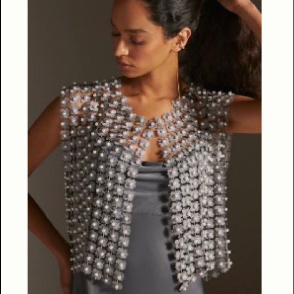 Anthropologie Pearl vest tunic